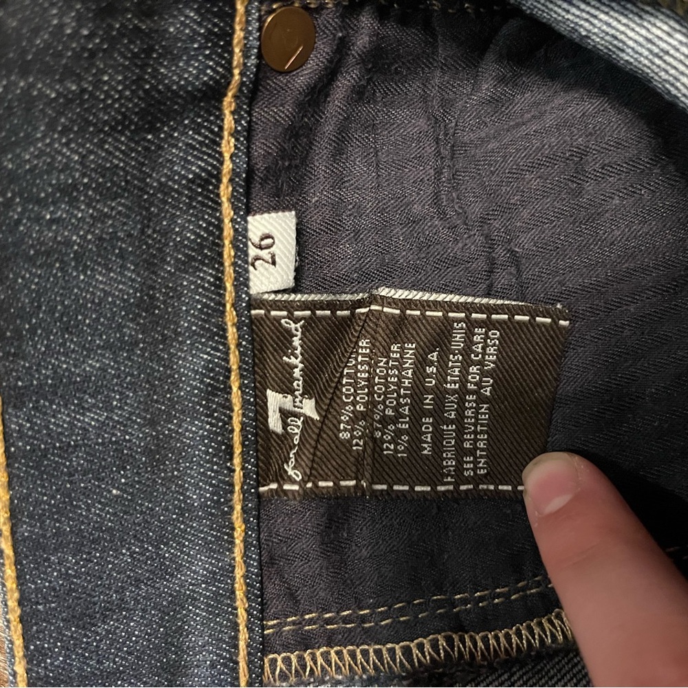 7 For all Mankind Dojo Size 26 Come Starched